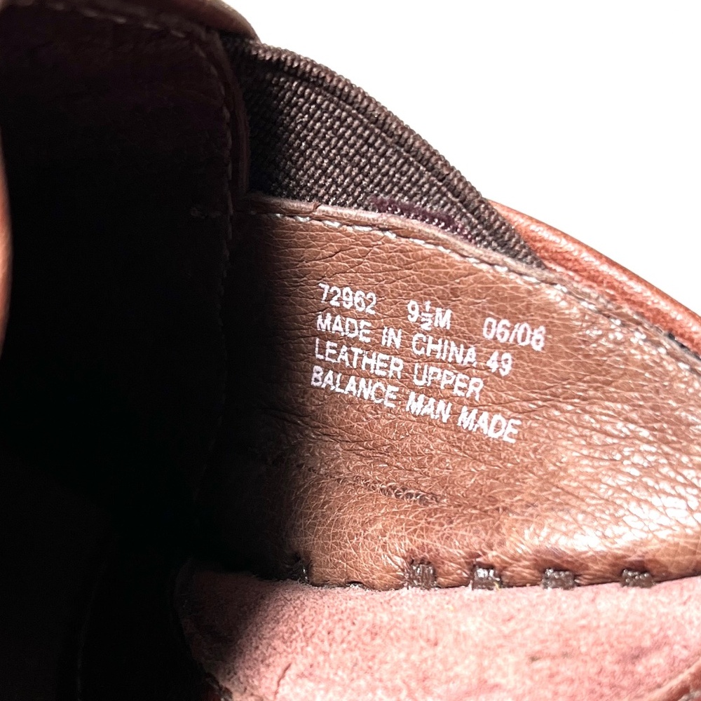 Clarks Artisan Brown Leather Stitched Swirl Wedge Mules Clogs - Picture 9 of 10